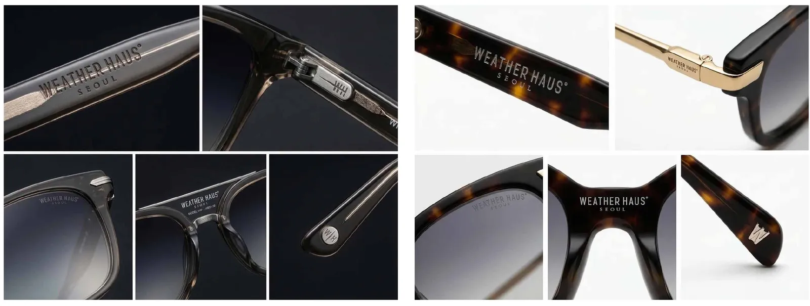 WEATHERHAUS 로고가 적용된 아이웨어